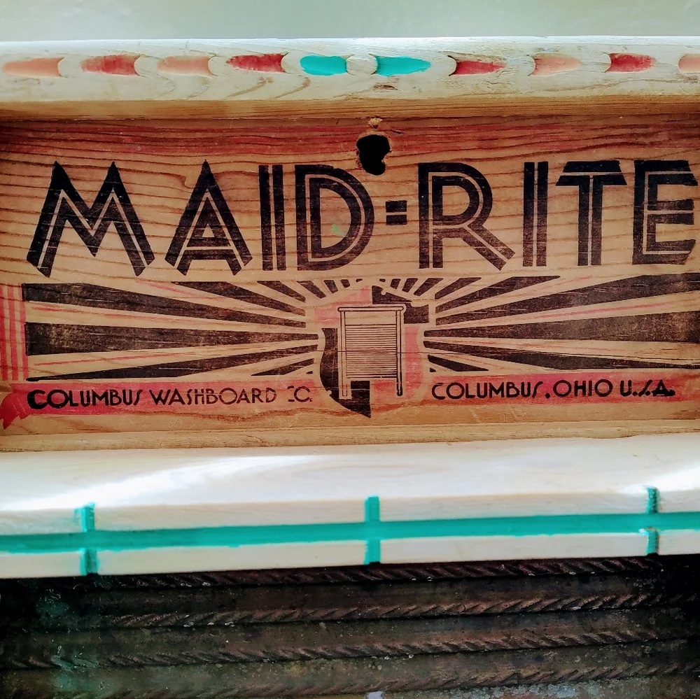 OOAK Vintage Maid- Rite Washboard Shelf - Picture 11 of 13